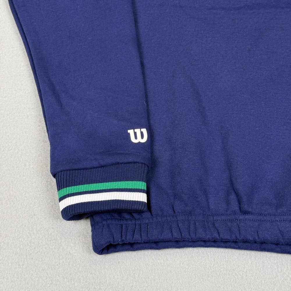 Wilson Crew Neck Youth Girls Sweatshirt Sz XL (14/16) Navy Retro Sport Soft NWT - Picture 10 of 14